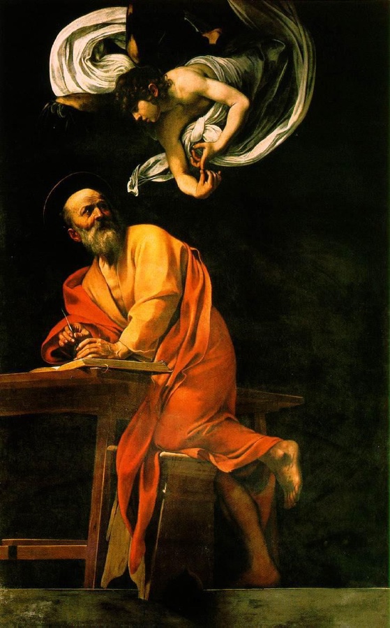 La inspiración de San Mateo – Caravaggio